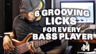 6 GROOVING LICKS FOR EVERY BASS PLAYER - BASS TIPS - JERMAINE MORGAN TV EPISODE 2