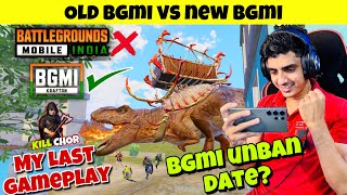 😭 BAD NEWS - MY LAST BGMI GAMEPLAY  NEW BGMI VS