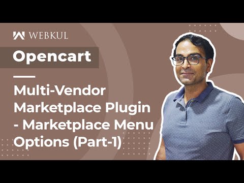 OpenCart Multi Vendor Plugin | Menu Options - Overview