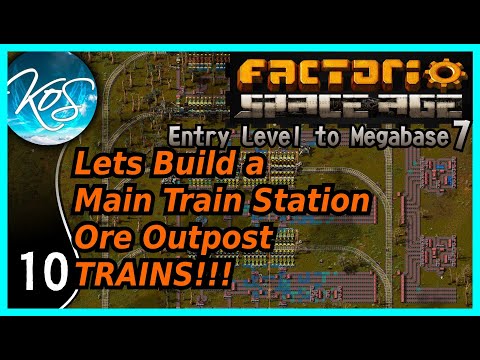 Factorio Entry Level to Megabase 7, Ep 10 Trains, Interrupts, New Iron (Space Age DLC)
