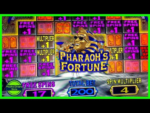 4X MULTIPLIER/ FREE GAMES/ PHARAOH'S FORTUNE SLOT JACKPOT/ HIGH LIMIT/ MAX BETS