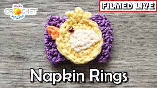 Little Chick Napkin Ring - DAY 4 - Jayda InStitches Live CAL - April 17, 2025