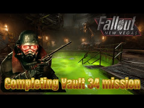Fallout New Vegas Vault 34 Mission COMPLETE (Reactor Nightmare & Loot Run!)