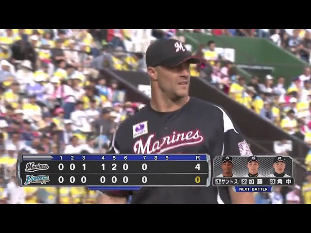 【7回裏】マリーンズ・スタンリッジ 7回無失点の好投でチームを引っ張る!! 2017/7/25 F-M