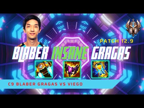 BLABER INSANE GRAGAS! - C9 Blaber Plays Gragas Jungle vs Viego! | LoL Patch 12.9