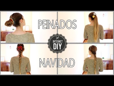 4 Peinados DIY fáciles para Navidad