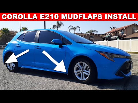 Toyota Corolla MUD GUARDS (Install & Review E210 Hatchback & Sedan 2019-2024)