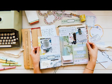 junk journal with me  process video ideas tips