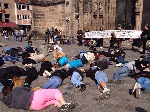 FLASHMOB Nürnberg - Stop killing dogs in Romania!