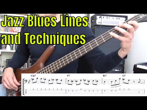 Jazz Bass Solo Techniques & Lines from Tom Kennedy Blues Solo - Bass Practice Diary - 21st May 2019