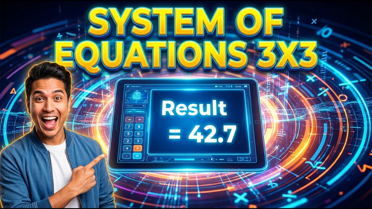 System Of Equations 3x3 Interactive Calculator
