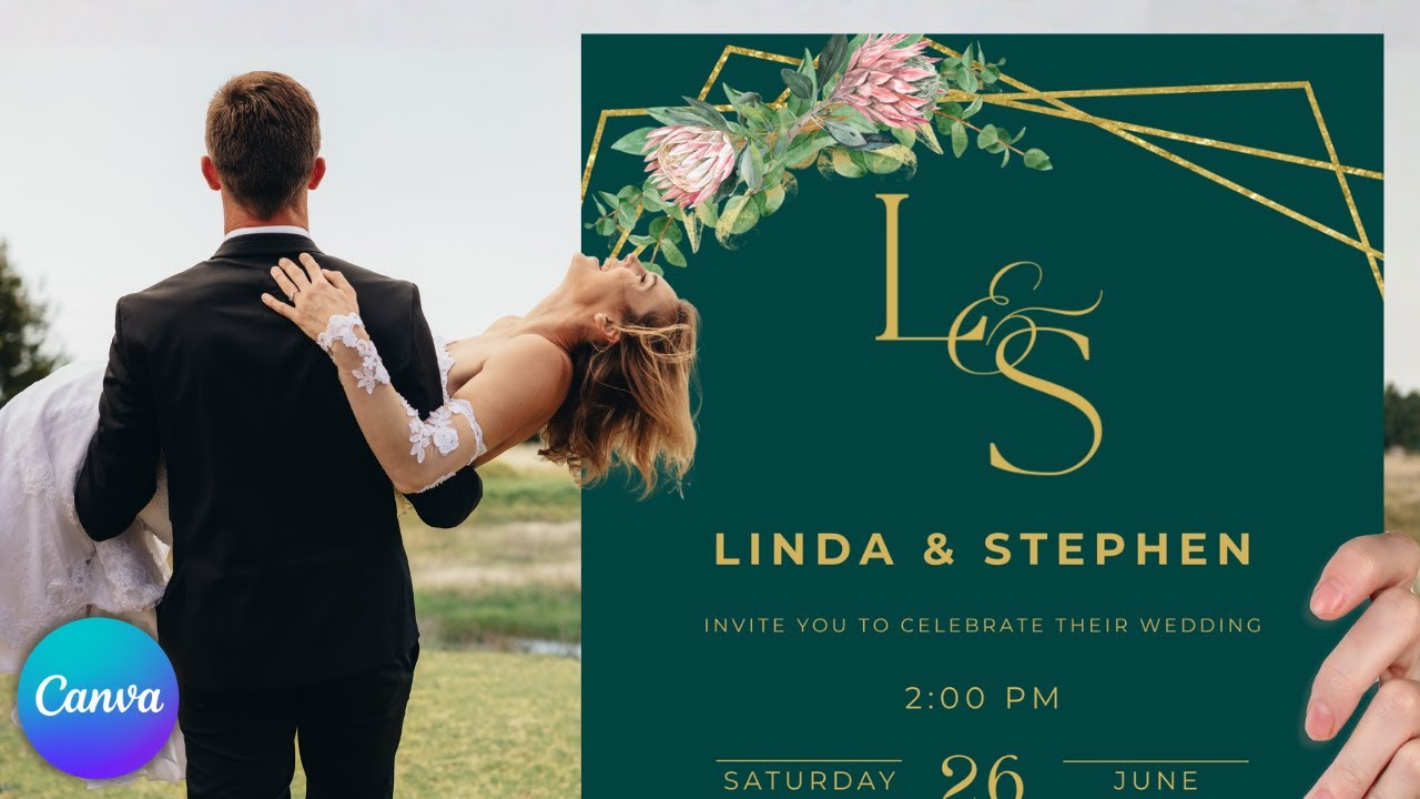 FREE Wedding Monogram Canva Template