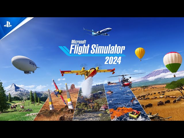 Titulný obrázok Youtube videa s názvom Microsoft Flight Simulator 2024 - Announce Trailer | PS5 Games