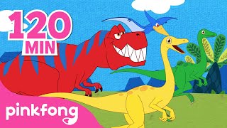 Tyrannosaurus Rex + More Dinosaurs Songs | Kids Songs &amp; Cartoons | Learn about Dinosaurs | Pinkfong