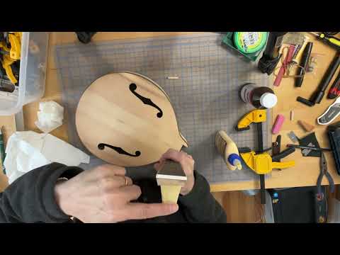 Attaching the Neck to the Body on Saga A-style Mandolin Kit