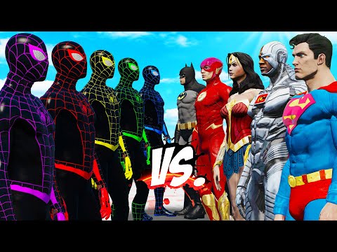 TEAM SPIDER-MAN VS TEAM SUPERMAN - EPIC SUPERHEROES WAR