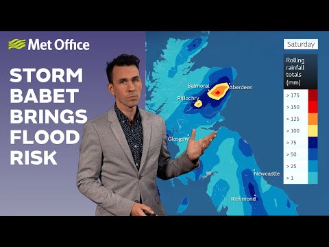 16/10/2023 – Flood risk from Storm Babet – Met Office weather forecast UK