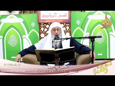  تفسيرالربانيين ـ سورة النحل ( 14 ) الآيات ( 85-89 ) وإذا رأى الذين ظلموا العذاب م ـ شيخ مصطفى العدوي 