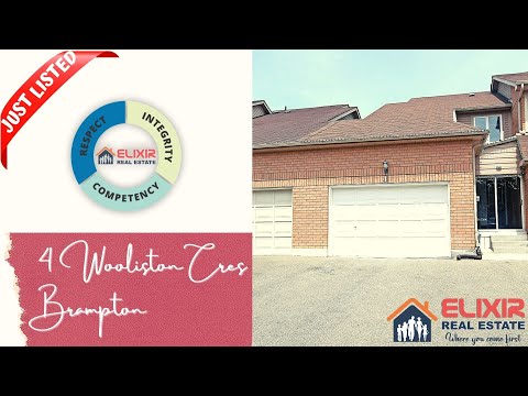 4 Wooliston Cres, Brampton - Tour and Details