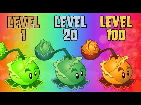 Plants vs Zombies 2 Cabbage-pult Level 1 vs Level 20 vs Level 100 PvZ2 #6