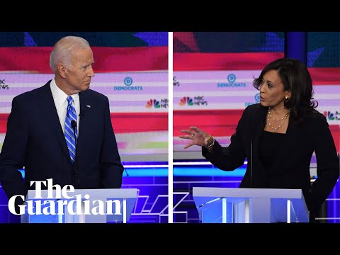 Kamala Harris attacks Joe Biden's record on race in Democratic debate