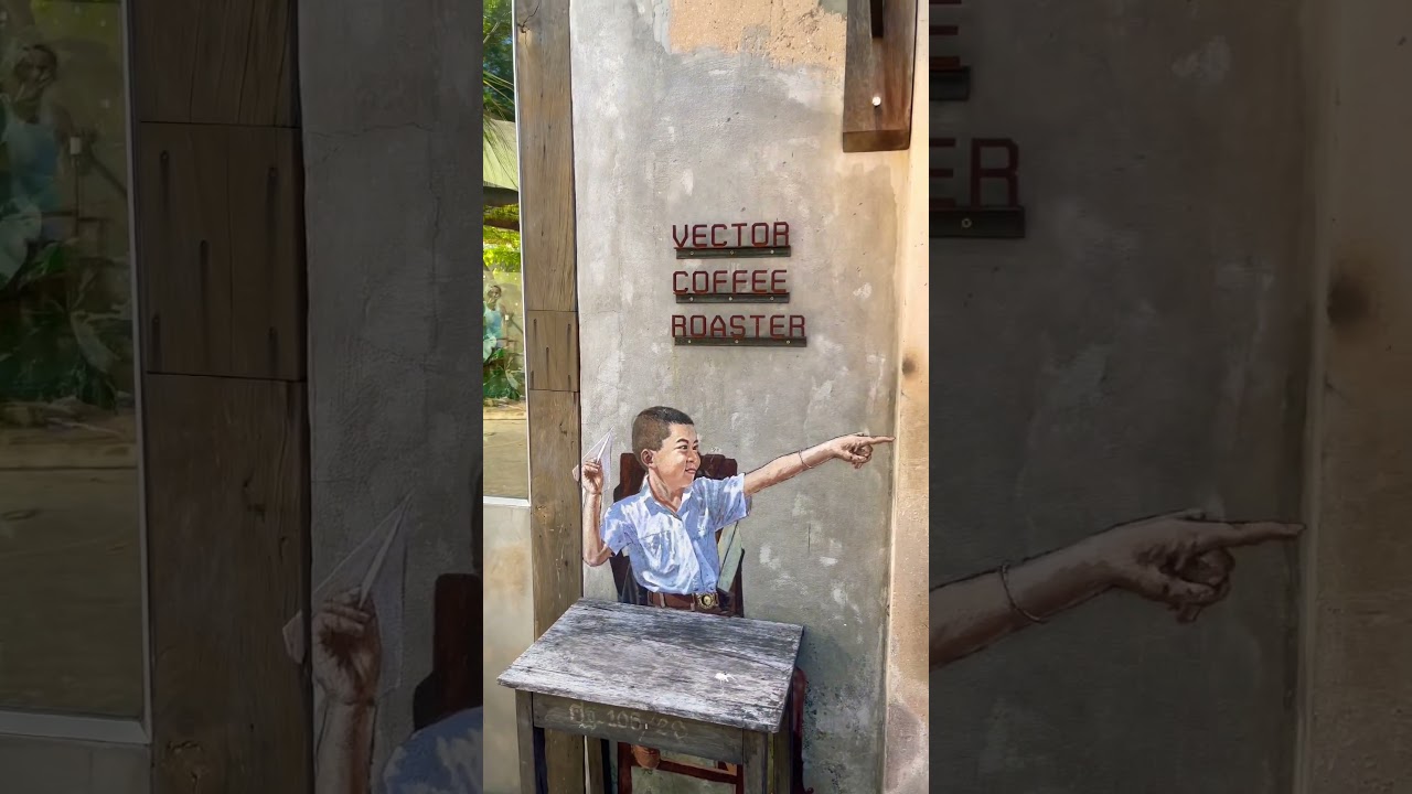 Vector Coffee Roaster I The wall☕️ #coffee #cafe #khonkaen #shorts #trending