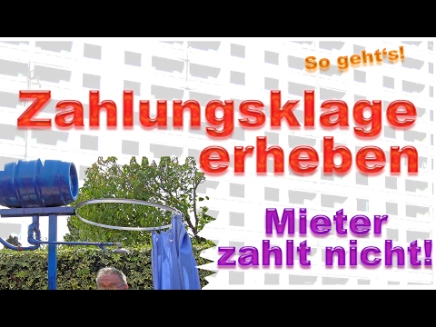 Zahlungsklage erheben wegen Mietrückstand. Ratgeber. Musterschreiben - Vermietershop.de