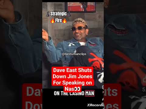 DAVE EAST NOT GOING FOR JIM JONES SPEAKING TRYNA PLAY NAS #daveeast #nas #jimjones