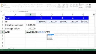 ARR Calculation using Excel