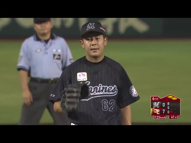 【6回裏】マリーンズ・永野 2回を無失点に抑える好投を見せる!! 2020/8/27 E-M