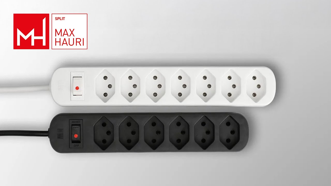 Max Hauri Steckdosenleiste Basic Line 3 x Typ 13 1.5m , Weiss