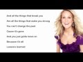 Lessons Learned- Carrie Underwood (with lyrics)