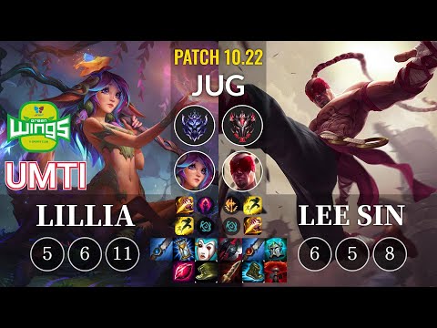 JAG UmTi Lillia vs Lee Sin Jungle - KR Patch 10.22