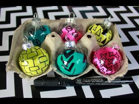 DIY Doodled Ornaments