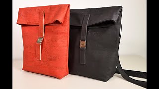 Backpack Slim Rucksack aus Korkleder selbermachen korkundkulör (CreativCoach 9)