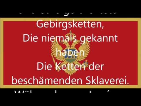 Nationalhymne von Montenegro (deutsche Übersetzung)