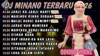 Download lagu DJ MINANG TERBARU 2026 FULL BASS | VIRAL TIKTOK🎵DJ JANJI KA JANJI NANTI DJ MARINDU RINDU SURANG🎵 mp3