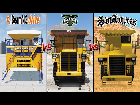 BeamNG Dump truck VS GTA 5 Dump truck VS GTA San Andreas Dump truck - WHICH IS BEST?