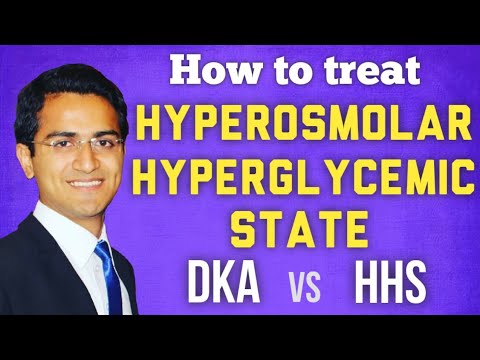 Hyperosmolar Hyperglycemic State (HHS) vs DKA, Hyperglycemic Nonketotic Coma Syndrome Management