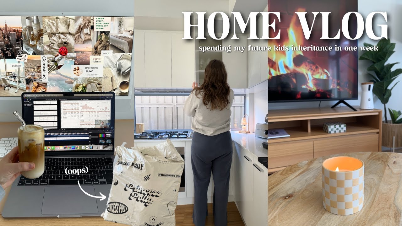 HOME VLOG 🏡 BIG spend week (!!) home decor, clothing haul, cosy days at home + recent reads 💸📚