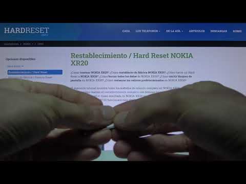 Cómo poner chip y tarjeta de memoria en NOKIA XR20 - poner tarjeta SIM y SD