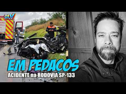 (( CARRO DESTRUÍDO )) Motorista MORRE em grave acidente na rodovia SP-133 em Cosmópolis SP