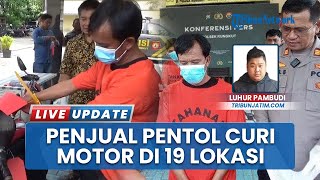 Penjual Pentol Keliling di Surabaya Curi Motor di 19 Lokasi, Pantau Target Sambil Berdagang