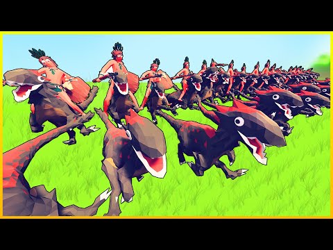 TABS - 100 RAPTORS vs EVERY FACTION!  - Dinosaur Update (Totally Accurate Battle Simulator)