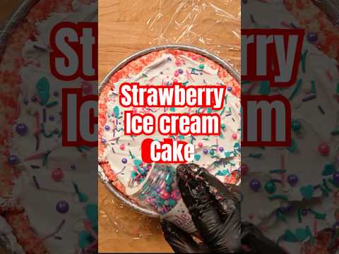 Strawberry Ice cream cake homemade