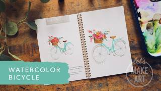 How To Paint a Bicycle | Beginner Friendly Watercolor Tutorial