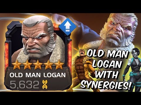 5 Star Old Man Logan Rank Up & Gameplay /w Synergies - Marvel Contest Of Champions