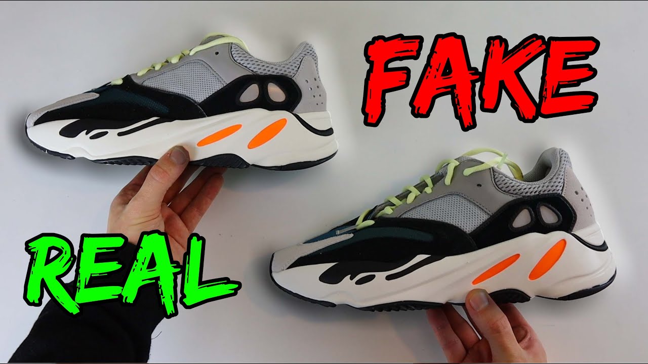 REAL VS FAKE! ADIDAS YEEZY 700 V1 WAVERUNNER SNEAKER COMPARISON!