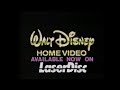 Walt Disney Home Video Available Now On Laserdisc 1991
