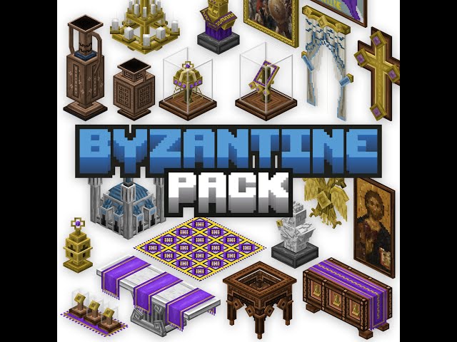 Byzantine Empire Furniture Volume 1 1.20.2/1.20.1/1.20/1.19.2/1.19.1/1.